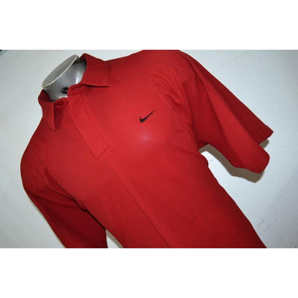 18269 Nike Golf Polo Shirt Performance Red Polyester Size 2XL Mens - Picture 3 of 8
